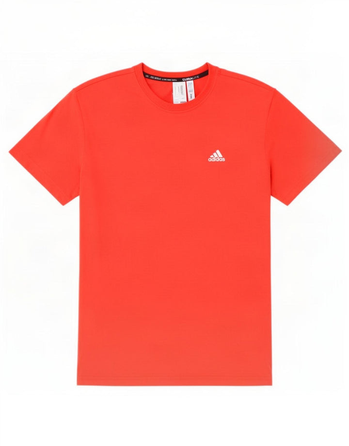 Ανδρικό T-Shirt Adidas Climalite Top Large Red Polyester