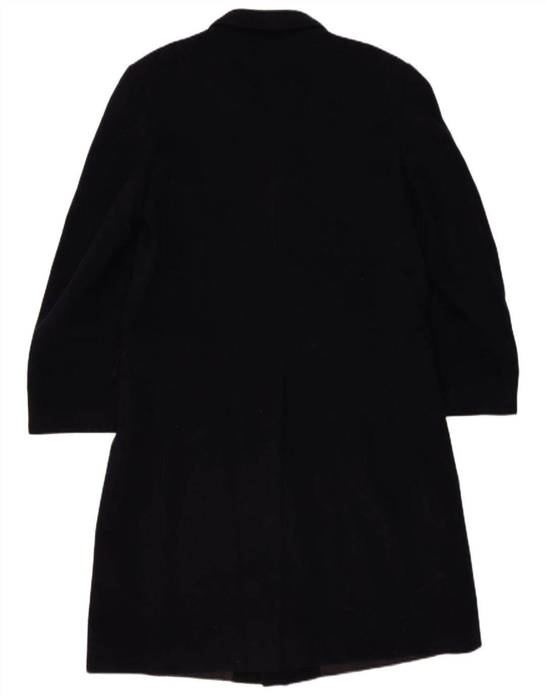 Sespi Ανδρικό παλτό με διπλό στήθος UK 38 Medium Navy Blue Virgin Wool