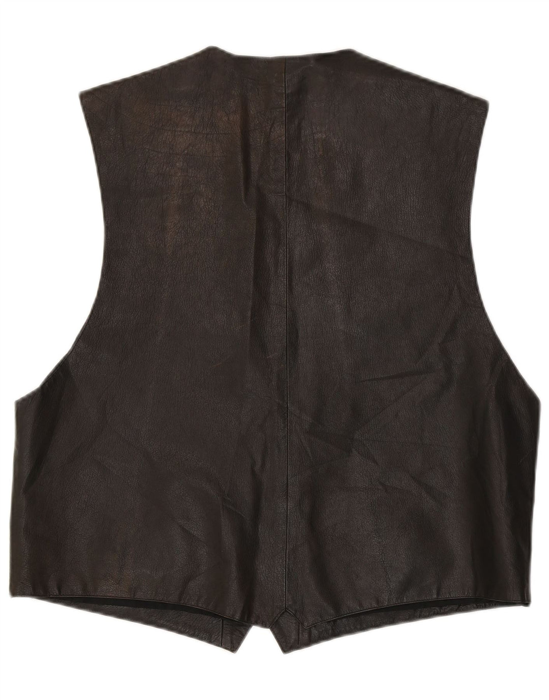 VINTAGE Ανδρικό Δερμάτινο Γιλέκο IT 56 XL Καφέ