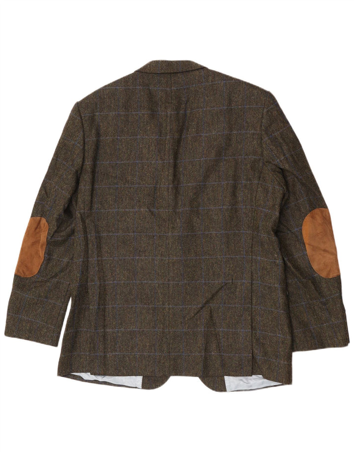 Μπουφάν Barbour Ανδρικό σακάκι με 2 κουμπιά UK 44 Large Green Check Wool