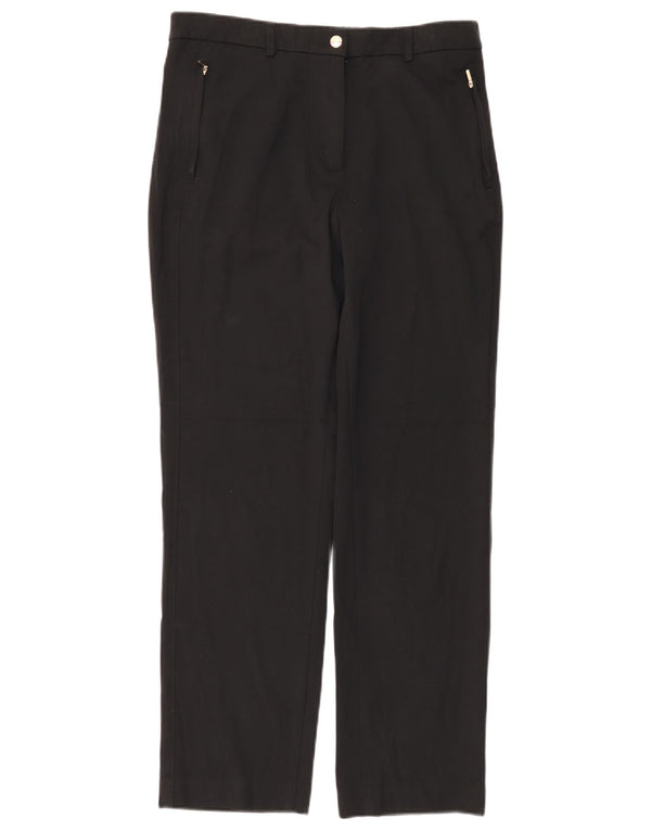 Γυναικείο ψηλόμεσο παντελόνι Chino Marks & Spencer UK 12 Medium W32 L29 μαύρο