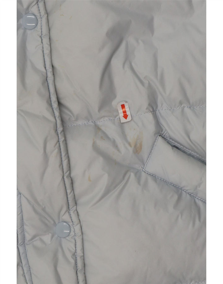 BLAUER Mens Hooded Padded Jacket UK 36 Small Blue Polyester