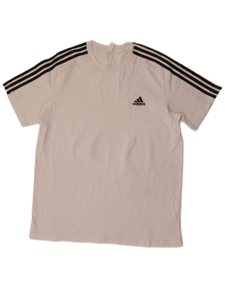 Ανδρικό T-Shirt Adidas Top μεγάλο λευκό βαμβακερό