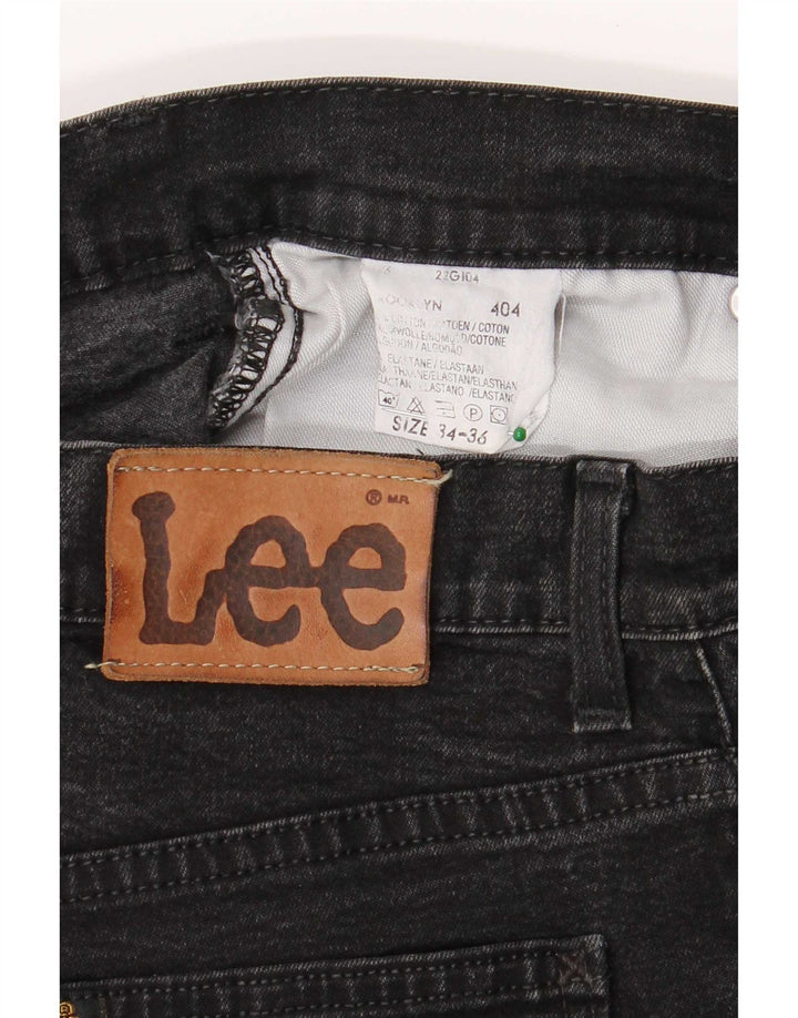 Lee Womens Brooklyn Straight Jeans W34 L36 Μαύρο βαμβακερό