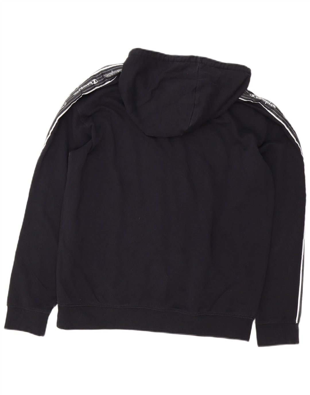 Champion Mens Graphic Hoodie Jumper Medium Black