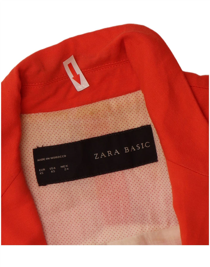Zara Γυναικείο Μπουφάν Blazer UK 6 XS Πορτοκαλί