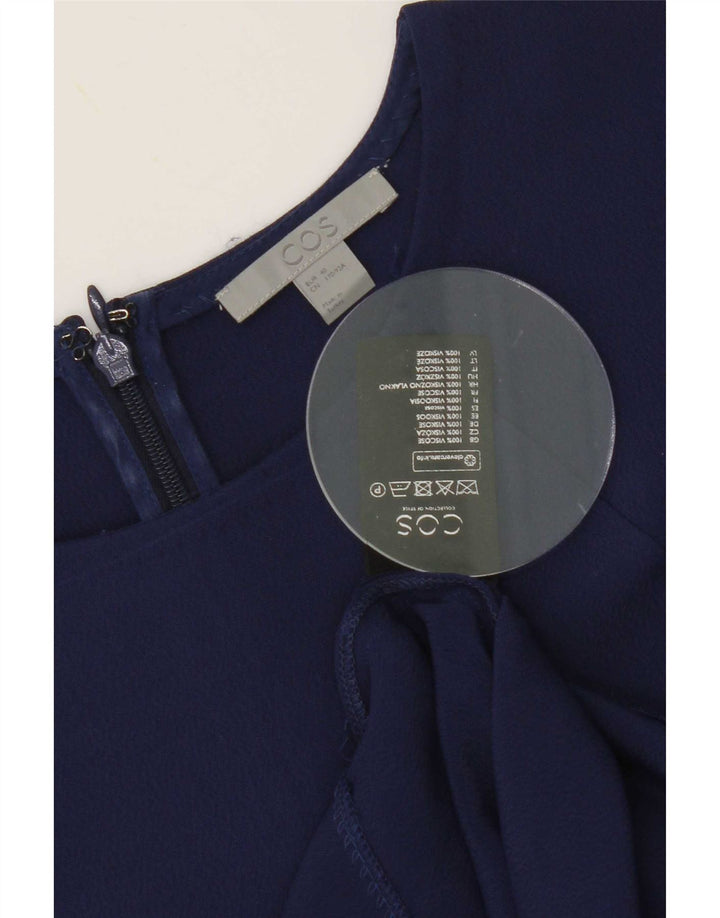 Cos Γυναικεία Μπλούζα Top EU 40 Medium Navy Blue Viscose