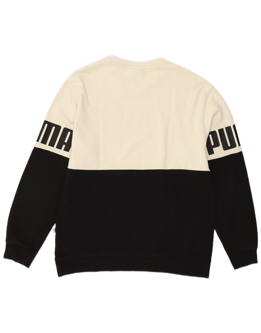 Ανδρικό γραφικό φούτερ Puma Jumper σε μεγάλο λευκό χρώμα, βαμβακερό