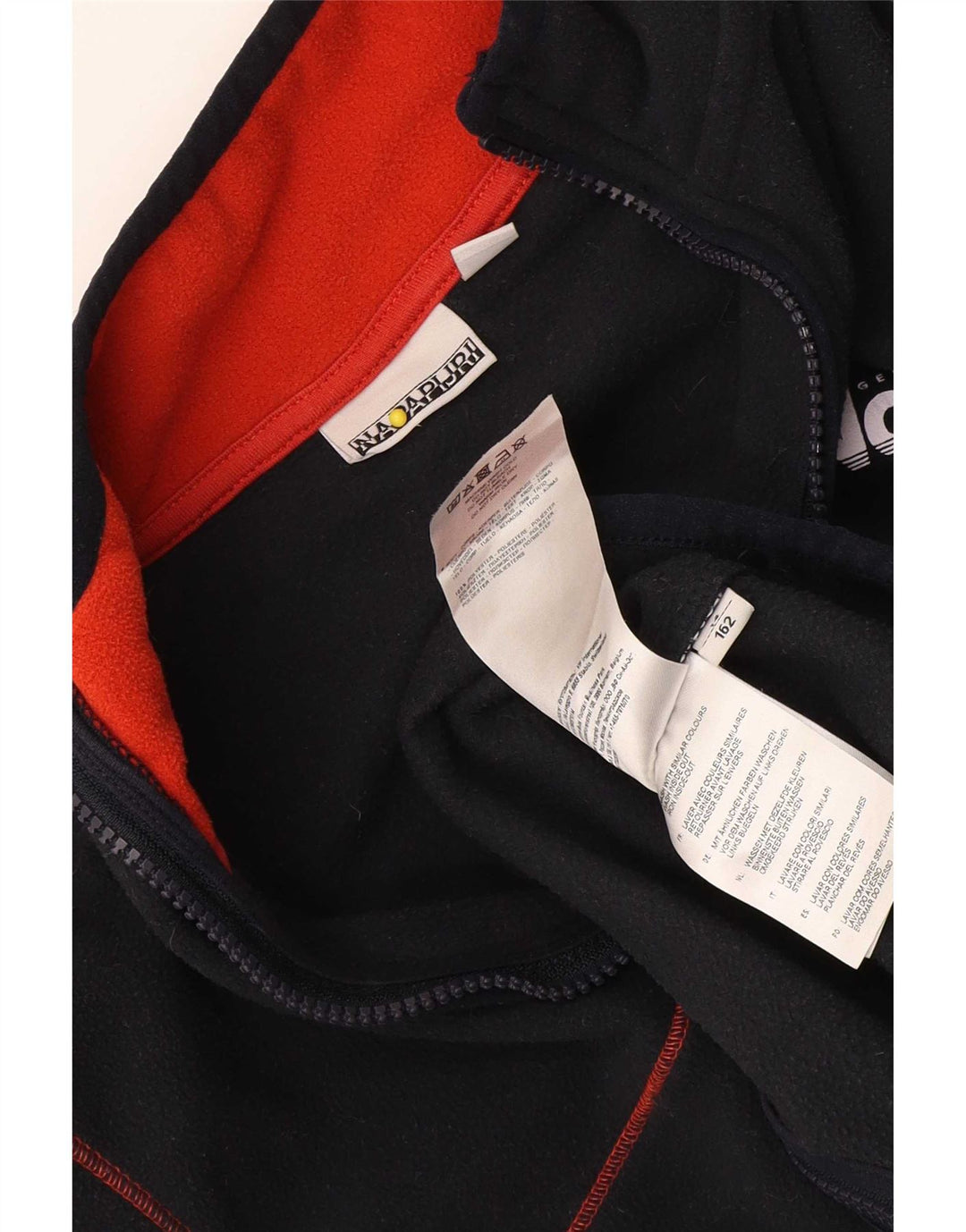 Napapijri Boys Graphic Fleece Jacket 13-14 ετών Μαύρο Πολυεστέρας