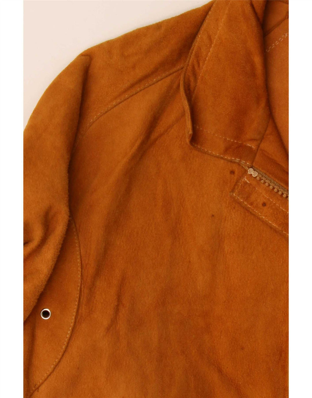 Vintage Γυναικείο Suede Jacket IT 46 Large Beige Leather
