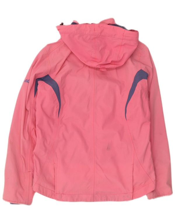 Musto γυναικείο μπουφάν βροχής με κουκούλα UK 12 Medium Pink Colourblock