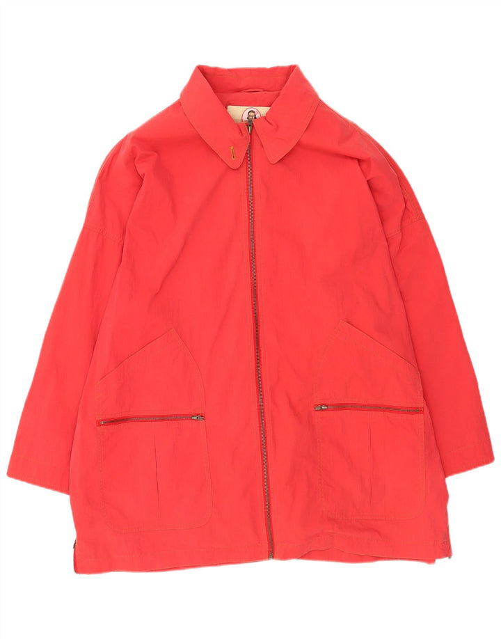 Vintage Γυναικείο Oversized Windbreaker Jacket UK 22 3XL Red