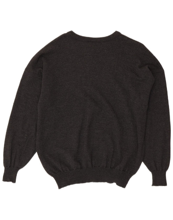 LACOSTE Ανδρικό πουλόβερ με λαιμόκαυστο, μέγεθος 8 3XL γκρι μαλλί