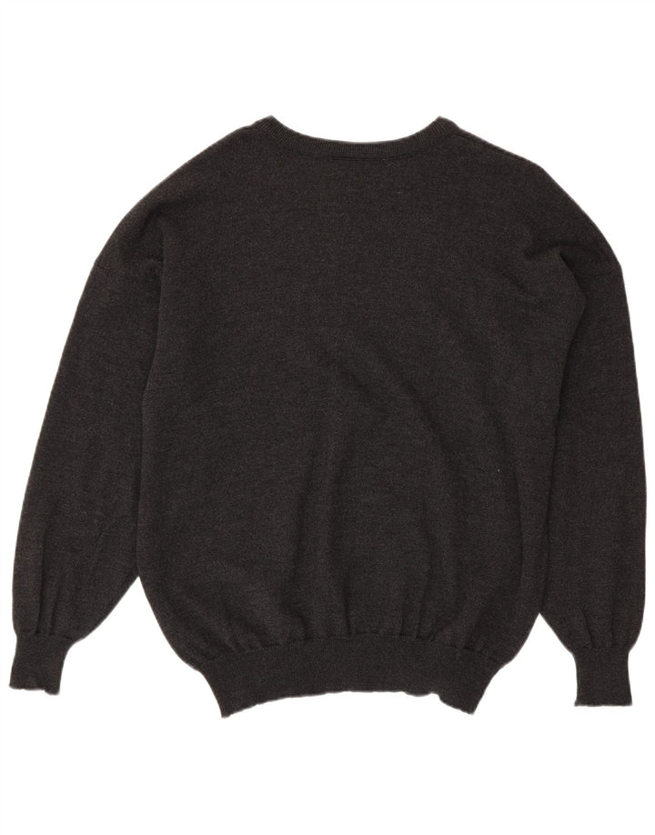 LACOSTE Ανδρικό πουλόβερ με λαιμόκαυστο, μέγεθος 8 3XL γκρι μαλλί