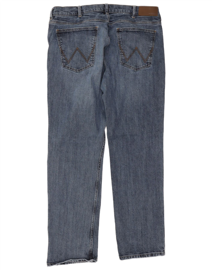 Ανδρικό τζιν κανονικό ίσιο Wrangler W38 L32 Μπλε βαμβακερό