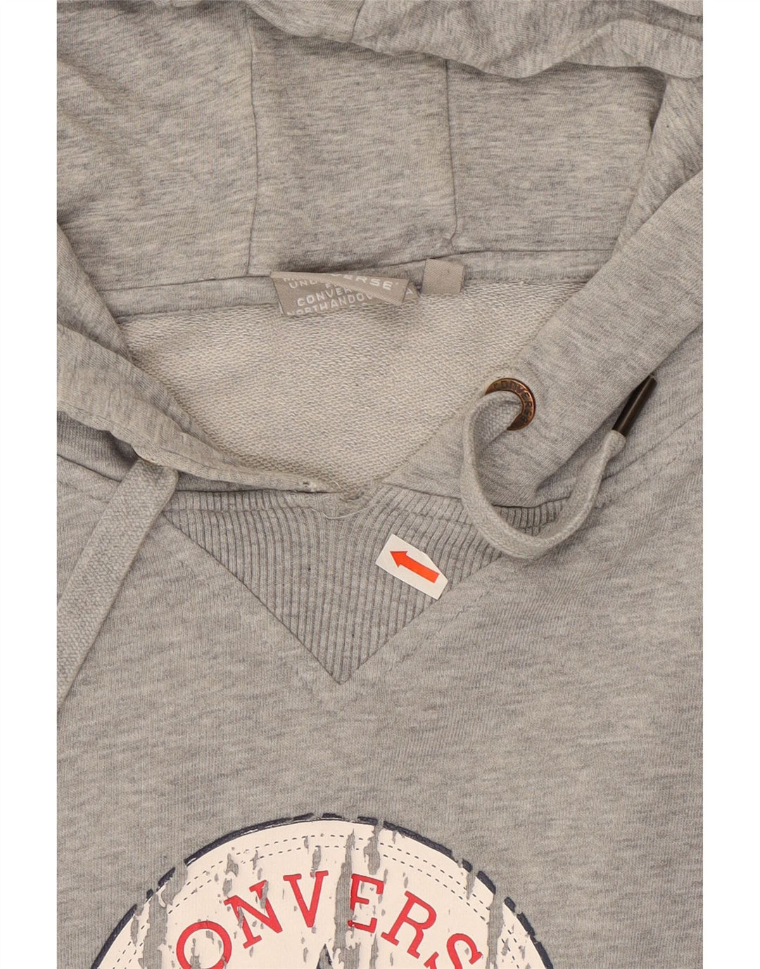 Ανδρικά Converse Graphic Hoodie Jumper XL Grey Flecked
