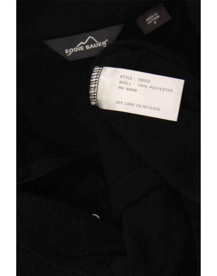Eddie Bauer Ανδρικό φερμουάρ από φλις λαιμόκοψη Μεσαίο μαύρο πολυεστέρα
