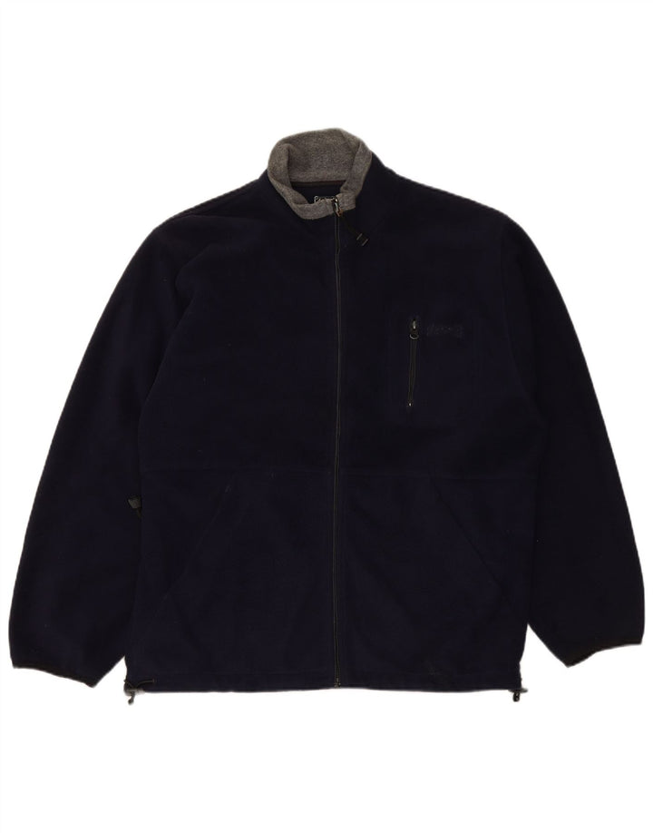 SCHOTT Ανδρικό Fleece Jacket UK 40 Large Navy Blue Polyester