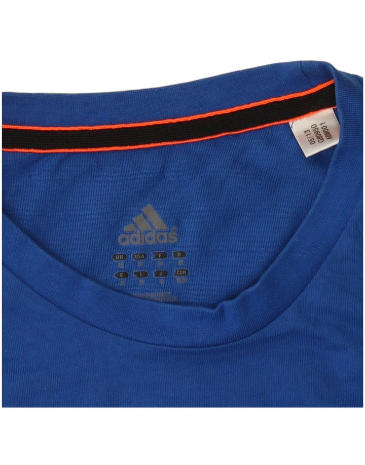 Ανδρικό γραφικό T-Shirt Adidas Top Medium Blue