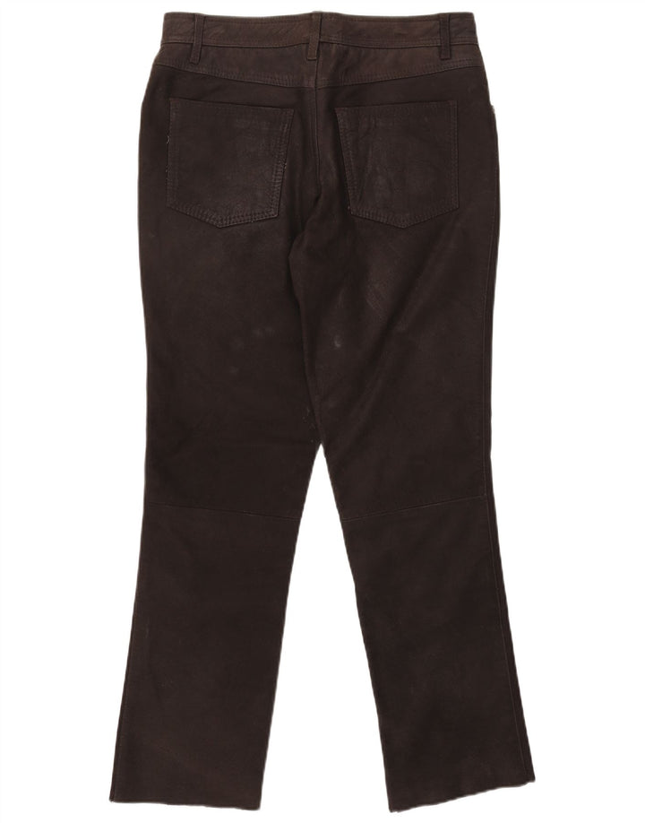 Tom Ramsey Ανδρικό λεπτό δερμάτινο παντελόνι EU 48 Medium W32 L29 Καφέ Δερμάτινο