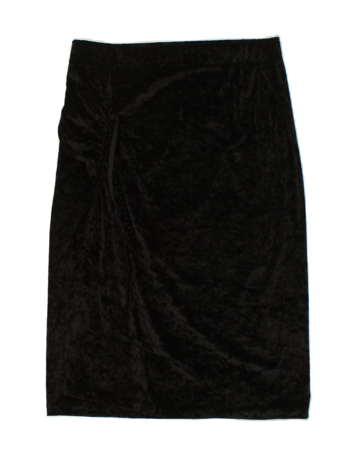 VINTAGE Womens Straight Skirt IT 44 Medium W28 Black Lycra Vintage Vintage and Second-Hand Vintage from Messina Hembry 