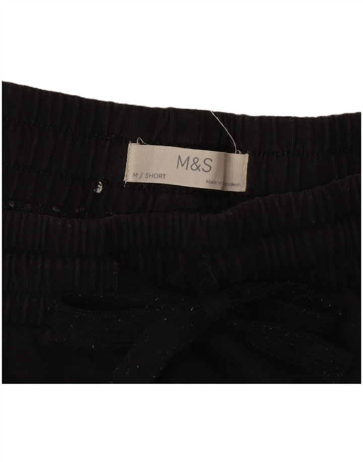Ανδρική αθλητική φόρμα Marks & Spencer Παντελόνι μεσαίο μαύρο βαμβακερό