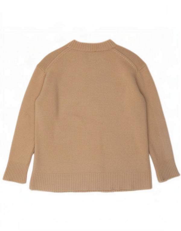 Zara γυναικείο πουλόβερ με λαιμό χελώνα UK 10 Small Beige Cashmere