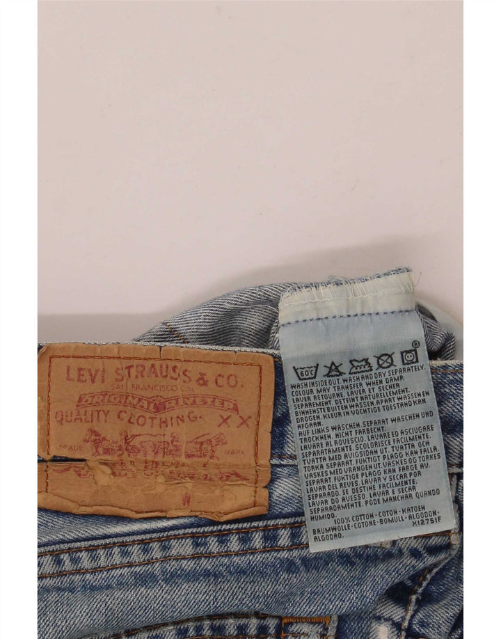 Ανδρικό τζιν Levi's Distressed Straight W36 L32 Μπλε βαμβακερό