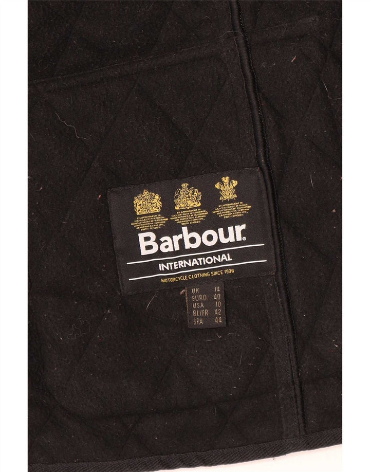 Γυναικείο καπιτονέ μπουφάν Barbour UK 14 μεγάλο μαύρο πολυεστέρα