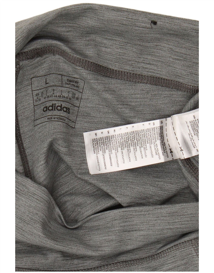 Adidas Γυναικείο Κολάν UK 16/18 Μεγάλο Γκρι Πολυεστέρας