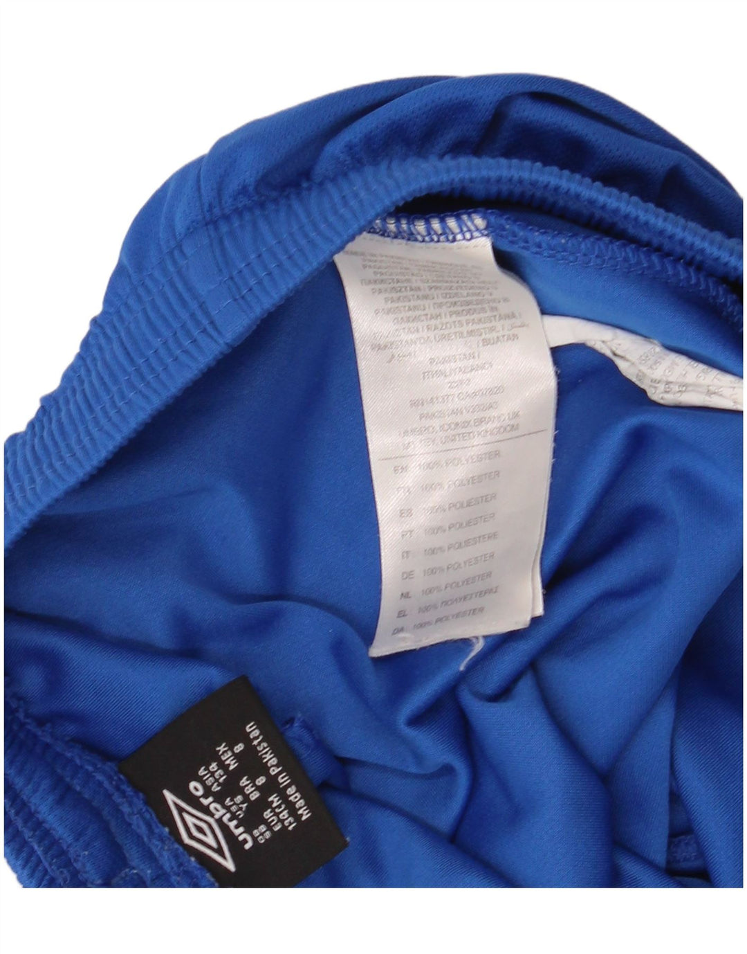 Αθλητικό σορτς UMBRO για αγόρια 8-9 ετών Small Blue Polyester