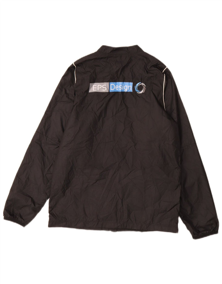 Nike Boys Graphic Rain Jacket 12-13 Years Larg Black Polyester