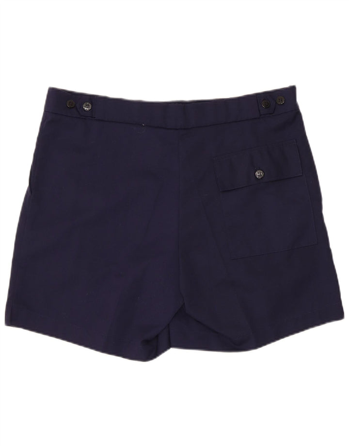 Vintage ανδρικό σορτς Chino μεγάλο W36 Navy Blue Polyester