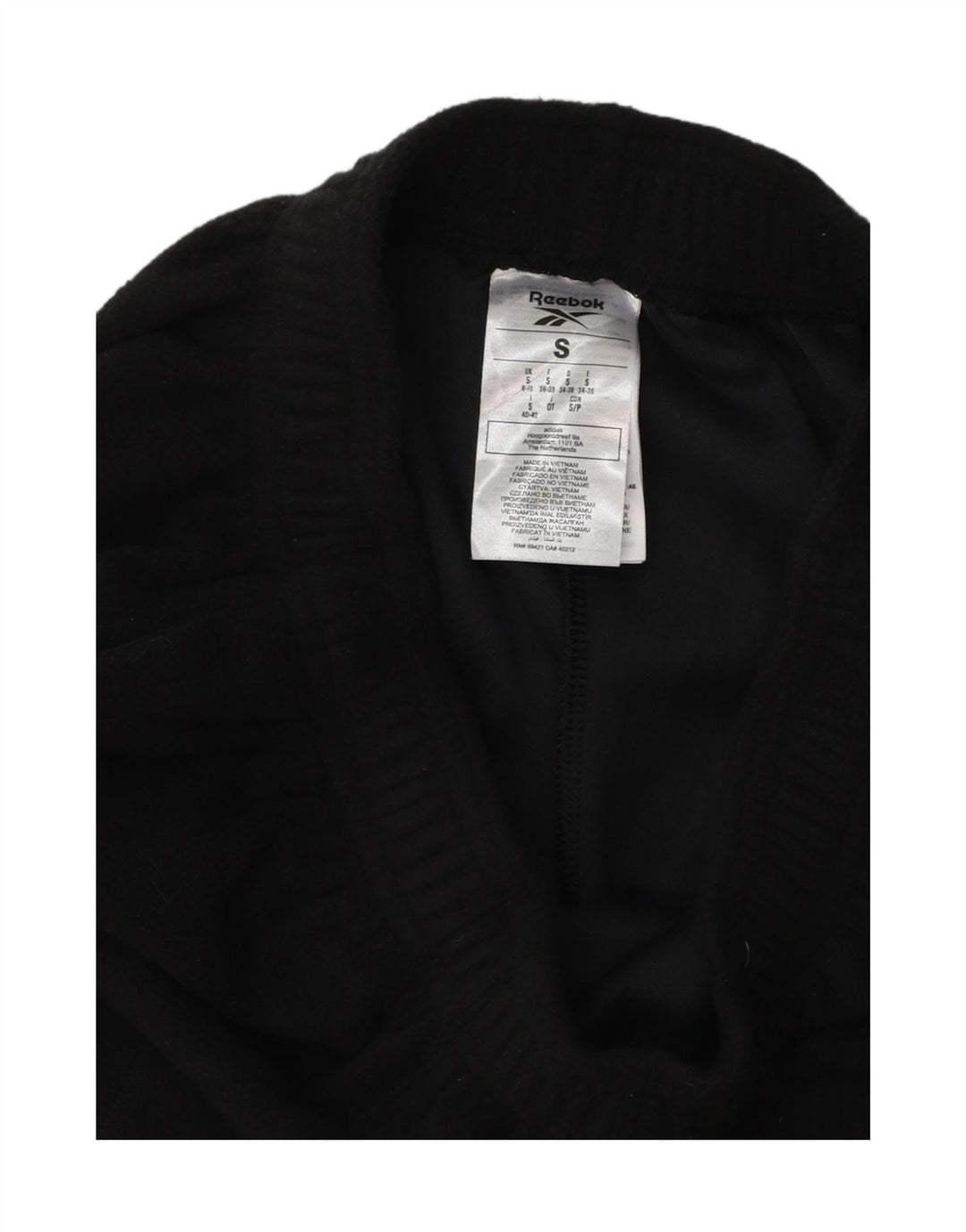 Γυναικεία αθλητική φόρμα REEBOK Παντελόνι Joggers UK 8/10 Small Black Polyester