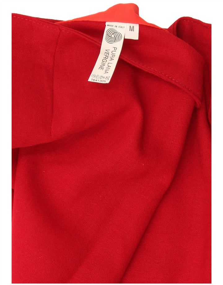 Vintage Γυναικεία Μίνι Φούστα Wrap Medium W28 Κόκκινο παρθένο μαλλί