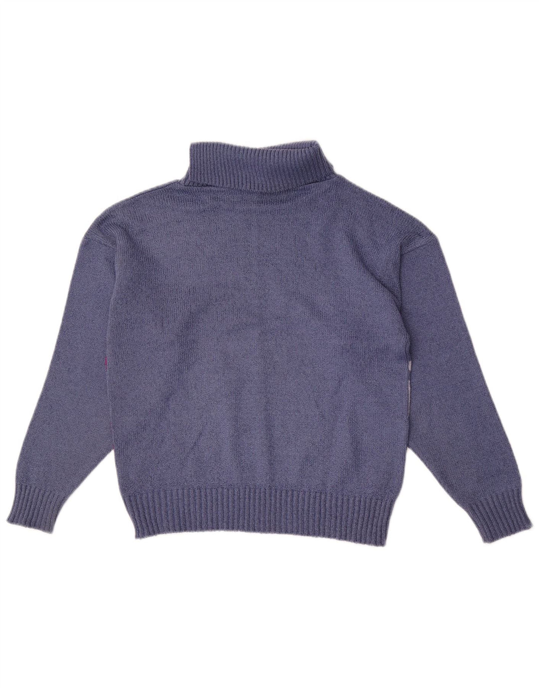 Γυναικείο πουλόβερ Pebble με ρολό λαιμόκοψη UK 12 Medium Blue Colourblock
