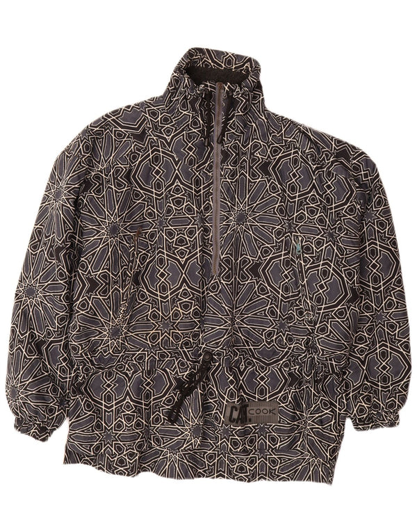 ΚΑΠΤ. COOK Ανδρικό γραφικό Anorak Μπουφάν UK 42 XL Γκρι γεωμετρικό