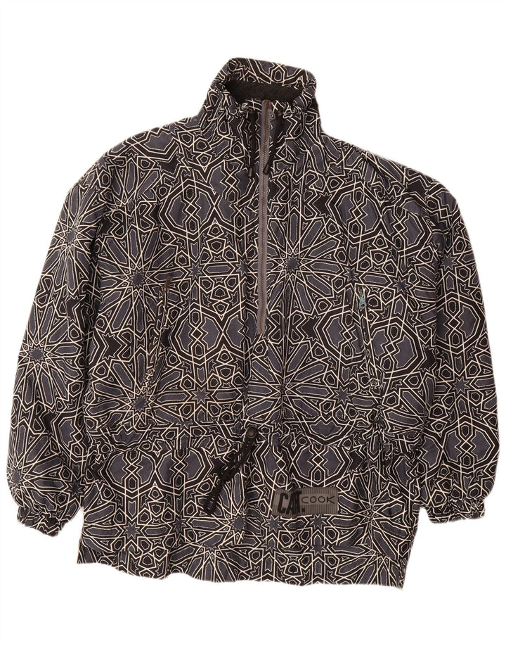 ΚΑΠΤ. COOK Ανδρικό γραφικό Anorak Μπουφάν UK 42 XL Γκρι γεωμετρικό