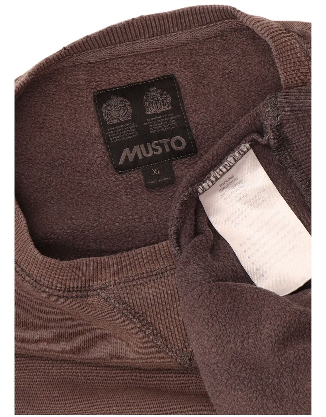 MUSTO Ανδρικό Φούτερ Jumper XL Βουργουνδί Βαμβακερό