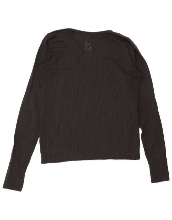 Nike Γυναικείο Dri Fit Μακρυμάνικο UK 12 Μεσαίο Μαύρο Πολυεστέρας