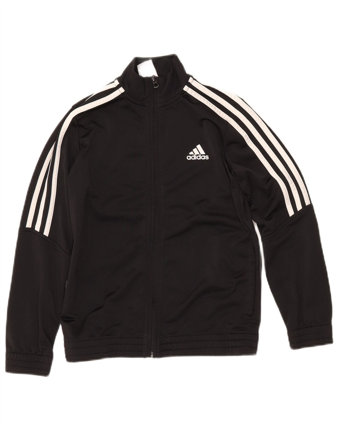 ADIDAS Boys αθλητική φόρμα Top Jacket 9-10 Years Black Polyester