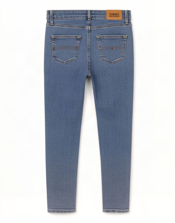 Tommy Hilfiger Girls Tapered Jeans 13-14 Years W26 L25 Blue Cotton
