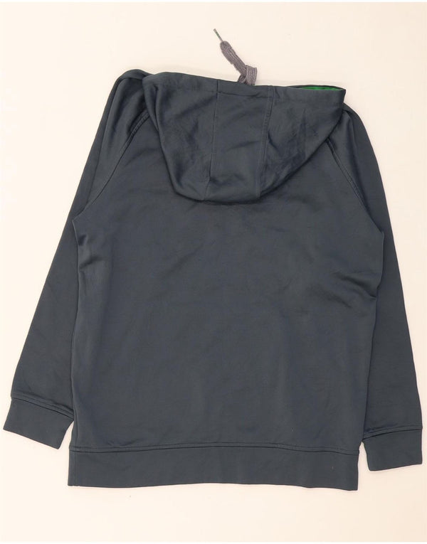 Ανδρικά γραφικά κουκούλα ADIDAS Μεγάλο μπλε ναυτικό πολυεστέρας