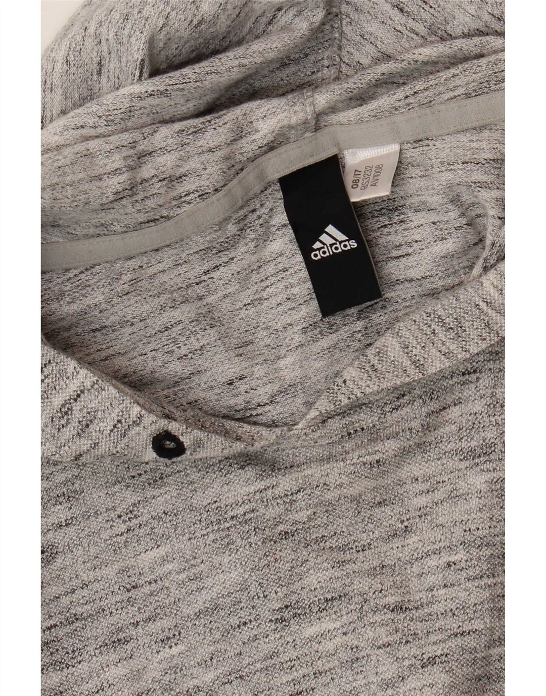 Adidas Ανδρική κουκούλα με μακρυμάνικο μπλουζάκι, μικρό γκρι φλύκταινα