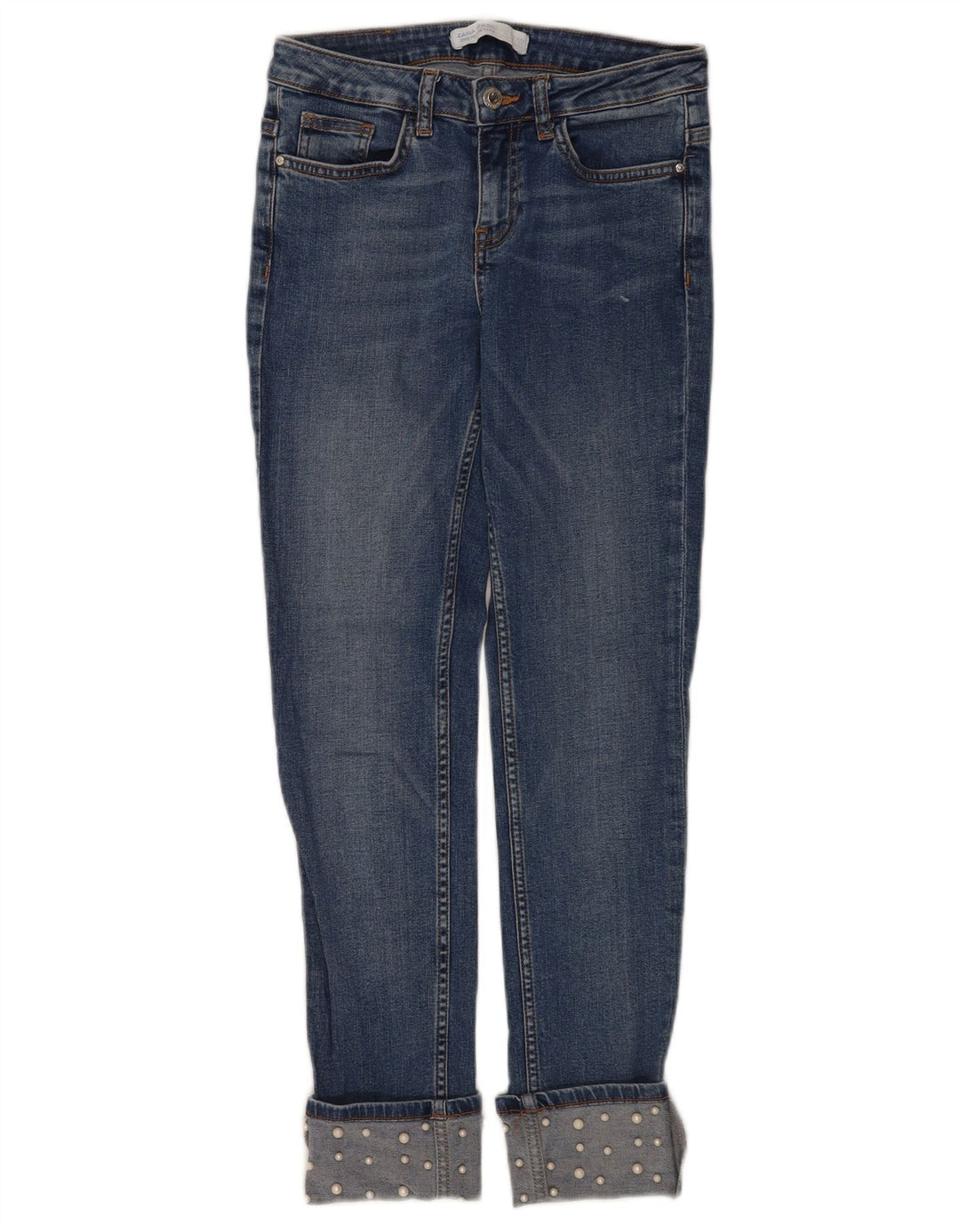 Zara Γυναικείο Slim Jeans EU 34 2XS W24 L26 Blue