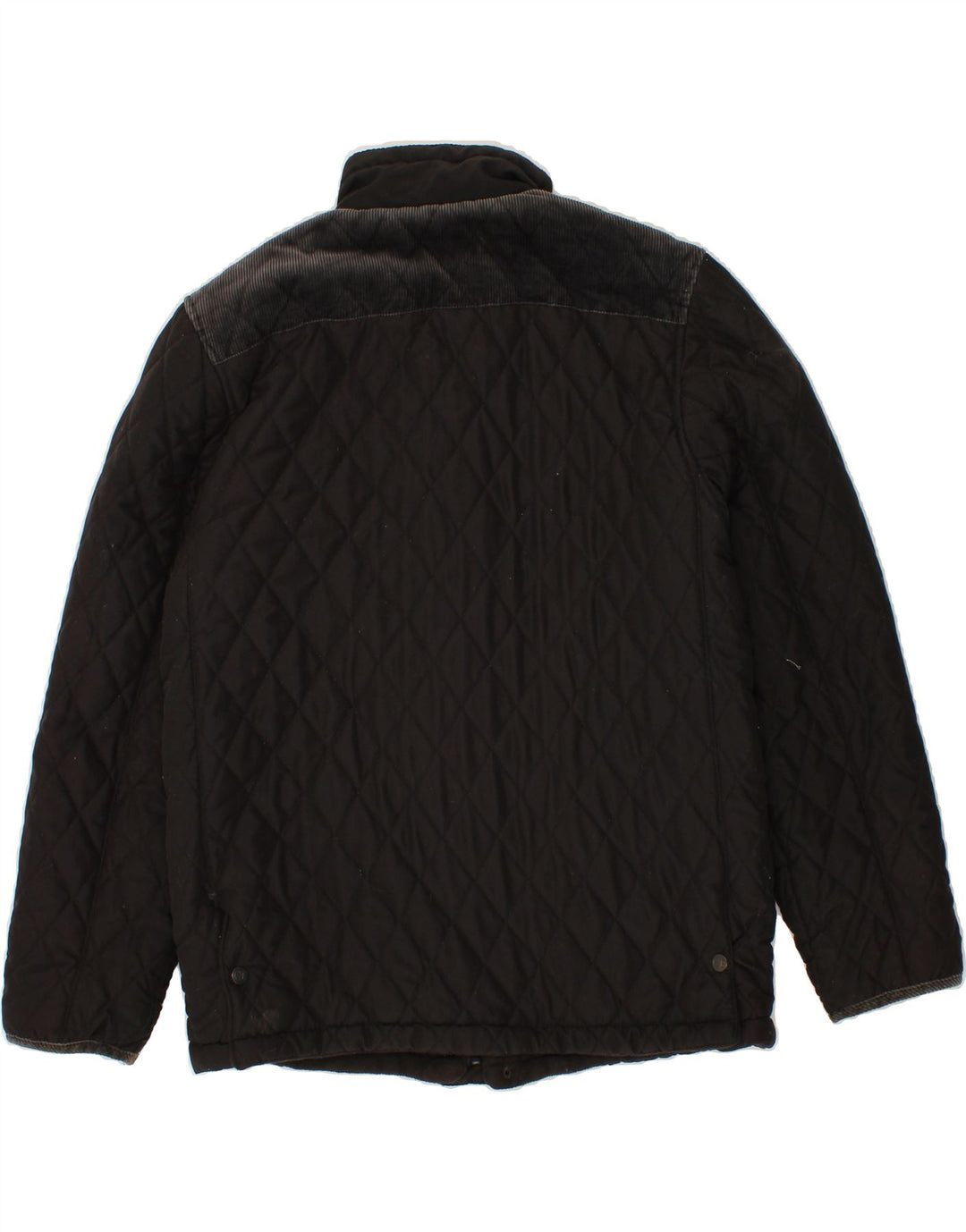 COUNTRY ESTATE Mens Quilted Jacket UK 38 Medium Black Polyester Vintage Country Estate and Second-Hand Country Estate from Messina Hembry 