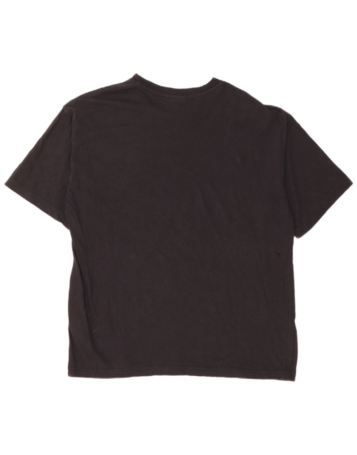 Ανδρικό γραφικό T-Shirt Champion Top μεγάλο μαύρο βαμβακερό