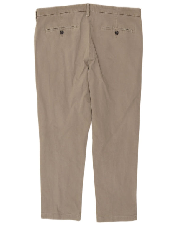 Ανδρικό παντελόνι Chino Marks & Spencer W36 L26 Μπεζ βαμβακερό