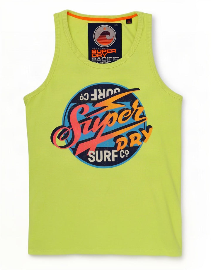 Ανδρικό γραφικό γιλέκο Superdry Μπλούζα μεγάλο πράσινο βαμβακερό