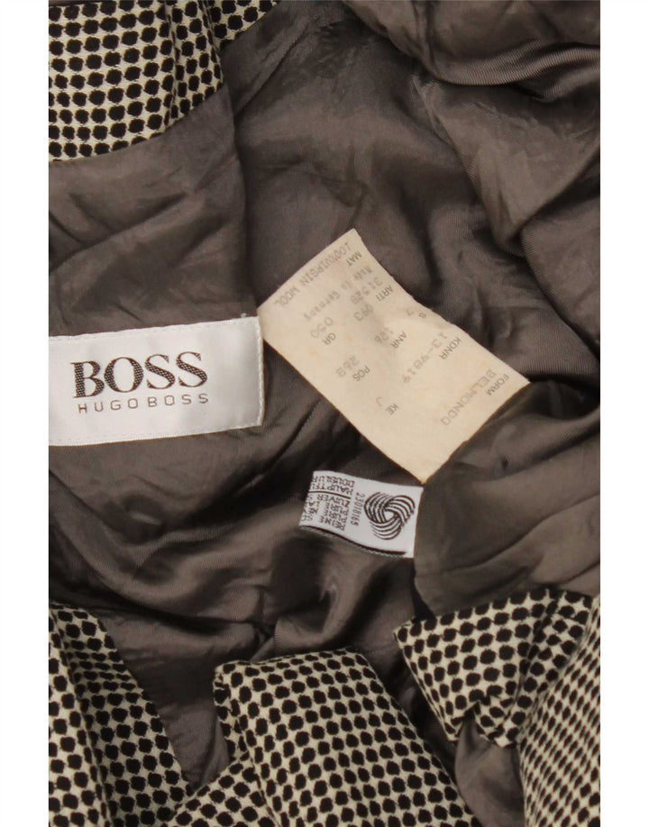 Hugo Boss Γυναικείο σακάκι με διπλό στήθος IT 50 XL με γκρι στίγματα